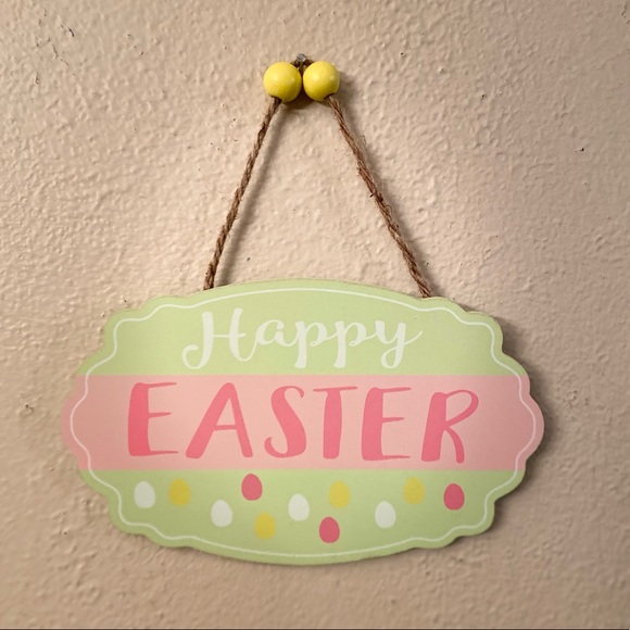 Happy Easter Hanging Wall Decor Signs Set of 2, Easter Makes Me Hoppy - Picture 6 of 16